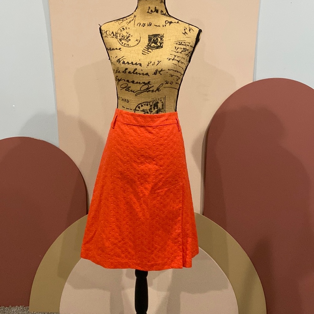 Express Design Studio Orange A-line skirt